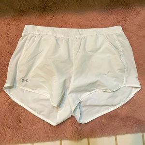 White Under Armour Shorts with Pockets!